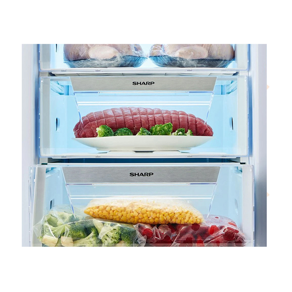 ديب فريزر رأسي شارب 300 لتر 7 درج سلفر FJ-EC27(SL) - الصورة 2