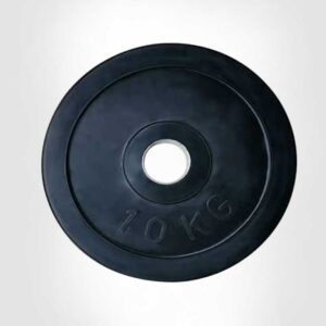 لوحات الوزن مطاط 10 كجم - اسود
