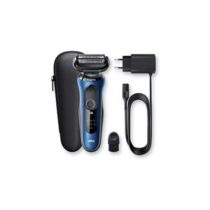 Braun Series 6 60-B1000s Wet & Dry Shaver with Travel Case, Blue