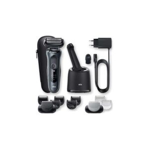 Braun Series 6 60-N7650cc Wet & Dry Shaver with Smartcare Center and 2 Attachments, Grey