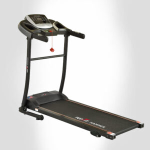 Top Fit MT-333 Fitness Treadmill, 110 Kg - Black and Silver