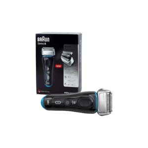 Braun series 8 8325s wet & dry shaver with travel case, black / blue