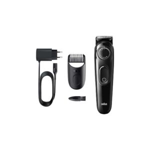 Braun beard trimmer bt3322 with precision dial and 1 attachment.