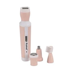 KM-3024 4 ماكينة حلاقة الشعر قابلة لاعادة الشحن  كيمي لون بيج