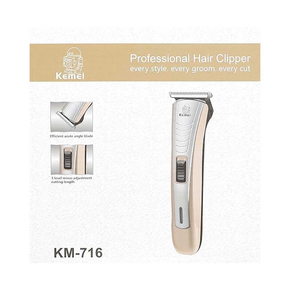 KM-716 ماكينة حلاقة الشعر والذقن كيمي - الصورة 2