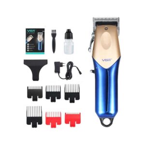 ماكينة تشذيب الشعر في جي ار قابلة للشحن ، ازرق وذهبي - V-162