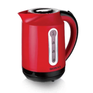 سوناى غلاية كهربائية 1.7 لتر 2200 وات لون أحمر MAR-3000