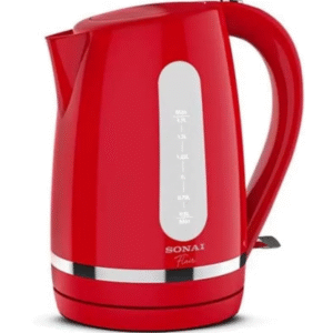 سوناى غلاية كهربائية 1.7 لتر 2200 وات بلاستيك لون أحمر SH-2021
