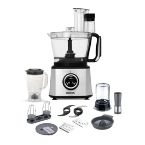 بريفا محض طعام بقوة 1000 وات لون سيلفر KM 183