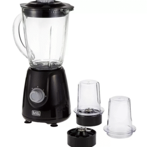 بلاك أند ديكر خلاط 400 وات مع برطمان زجاجي و2 اداة جرش BX440G