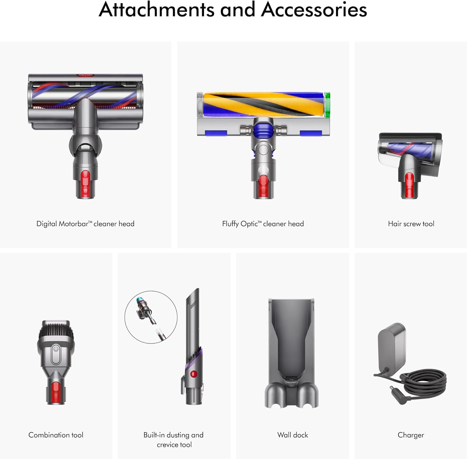 مكنسة دايسون G5 جين 5 ديتكت اللاسلكية الذكية (Dyson G5 Gen5detect) باللونين الأصفر والنيكل وسعة 0.77 لتر - الصورة 2