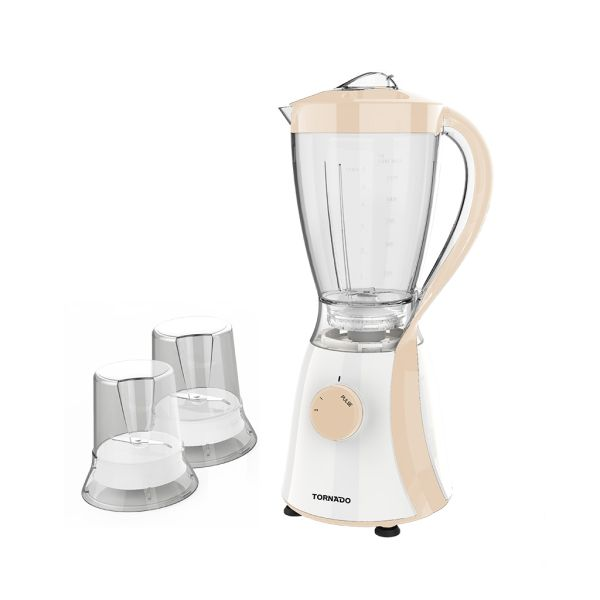 خلاط تورنيدو الكهربائي -beige TB-600/2 خياراً ممتازاً وعملياً لتحضير العصائر وطحن التوابل والمكسرات بكفاءة عالية داخل المطبخ. يأتي الجهاز بتصميم عصري باللون الأزرق السماوي الجذاب وسعة مناسبة تلبي احتياجات العائلة اليومية.