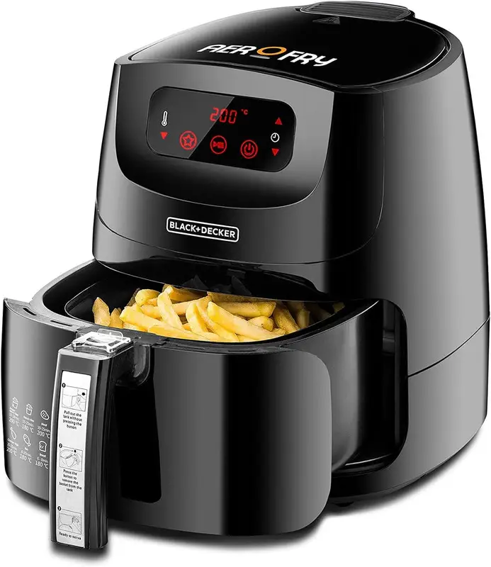 القلاية الهوائية الرقمية بلاك اند ديكر AF600-B5 سعة 5 لتر خياراً ذكياً وعصرياً لإعداد وجبات صحية و مقرمشة - الصورة 2