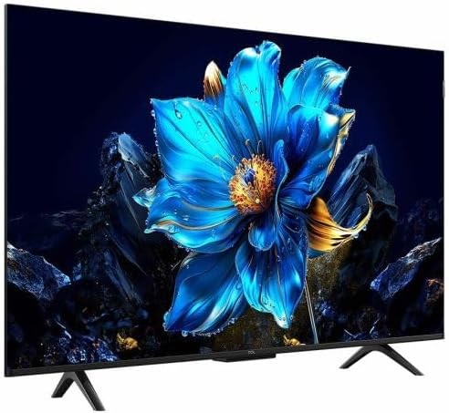 تلفزيون QLED تي سي ال 43 بوصة سمارت 4K بدون إطار بريسيفر داخلي (43P7K) – بألوان الكوانتوم دوت وتكنولوجيا Dolby Vision سينمائية