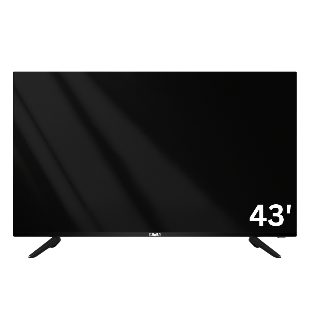شاشة عطا 43 بوصة سمارت LED بدقة Full HD بدون فريم (ATA43FLS) – بنظام أندرويد متكامل واستقبال واي فاي - Image 2
